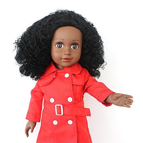 Farvision Girl® African American 18 inch Fashion Doll Curly Girls -18