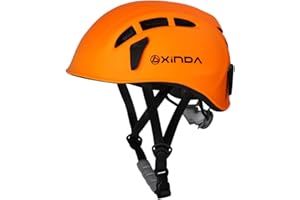 Heemtle Safety Helmet Rock Climbing Tree Caving Kayaking Rappel Rescue Hard Hat 5 Colors Optional （Adjustable：52-62CM）