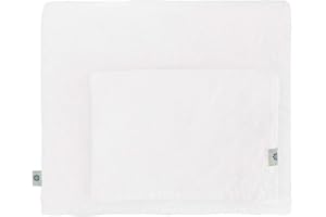 LINEN & COTTON Set Copripiumino/Biancheria da Letto in Lino Lavato (StoneWashed), 140 x 200cm (Singolo), Bianco