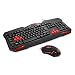 Produktbild REDRAGON Gaming Tastatur und Maus Set S101 Vajra USB Gaming Tastatur QWERTY (US-Layout) mit CENTROPHORUS 3200 DPI MMO 6 Tasten Gaming Maus mit Gewichtsabstimmungs-Set