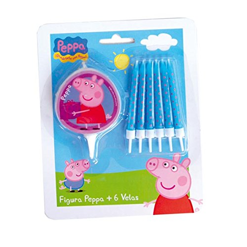 7 Kerzen * PEPPA PIG * für Kindergeburtstag und Mottoparty // Kinder Geburtstag Deko Tischdeko Kuchenkerzen