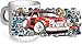 Produktbild Koolart Stickerbomb Motiv mit Lizenzierte Classic Mini Works S Rally Bild Bedruckt Keramik 283g Kaffee- Teetasse