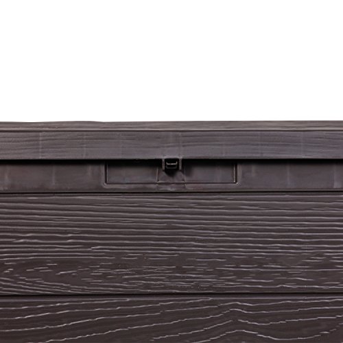 Vanage Aufbewahrunsgboxen Auflagen / Kissen / Aufbewahrungsbox WOODY, circa 120 x 45 x 60 cm, anthrazit-braun - 6