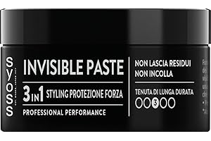 Syoss Invisible Paste 100 ml, wosk do włosów 3 w 1 do stylizacji włosów, ochrona, siła, pasta do włosów z kompleksem witamin, maść do włosów zapewnia naturalne wykończenie i długotrwały efekt 3