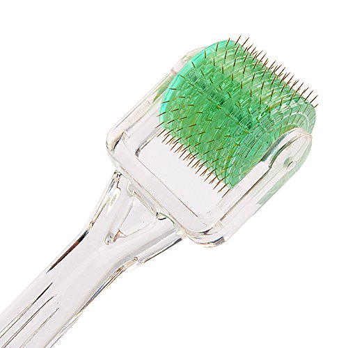 ZJchao Micro Needle Roller Titanium Alloy with for Eyes Face Body Wrinkles, Fine Lines, Blackheads, Acne Scars, Enlarged Pores, Cellulite and Stretch Mark Removal(200 Needles) 7 Size(1.5mm)