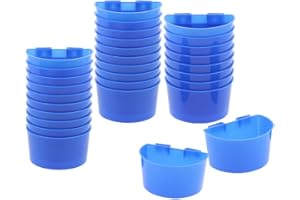 Baoblaze Lote De 30, Comedero Para Pájaros, Codornices, Palomas, Copas, Bebederos, Cuencos De Plástico