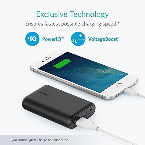 Anker PowerCore 10000mAh externer Akku, die kleinere und leichtere Powerbank, extra kompakt fÃ¼r iPhone, Samsung Galaxy und weitere Smartphones