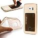 Produktbild Urcover® TPU Hülle kompatibel mit Samsung Galaxy S6 Edge Hülle aus Silikon mit [ Kartenfach ] Schutzhülle Ultra Slim Back-Case Smartphone Zubehör Schale Handyhülle Cover in Coral
