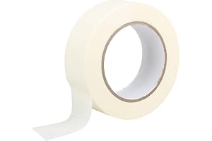 ProDec 3,8 cm x 50 m maskeringstejp för flera ytor för målning, målartejp för skarpa färglinjer, dekoratörstejp, målare maske