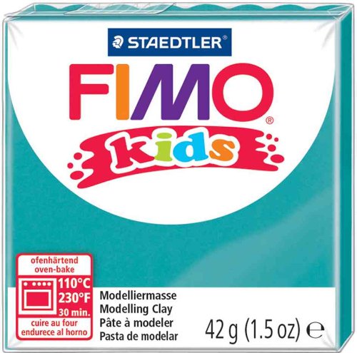 Fimo kids полимерная глина для детей бирюзовая поштучно 42г арт.8030-39 (4007817805077)