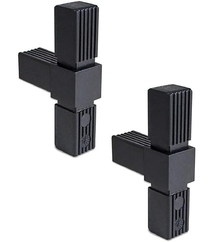 cyclingcolors STEKVERBINDER 20x20 25x25 30x30 vierkantige buis profiel 20 mm 25 mm 30 mm kunststof buisconnector (X (25mm