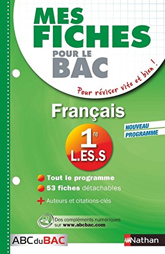 Download Mes Fiches ABC du BAC Français 1re L.ES.S Download Mes Fiches ABC du BAC Français 1re L.ES.S