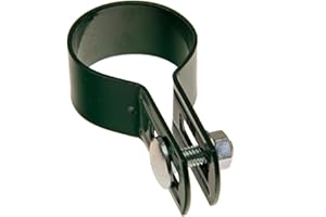 HaGa® Morsetto rotondo Ø 3,8 cm – Fascetta di fissaggio per recinzioni in verde