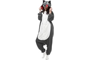 LBJR Pijamas Carnaval Unisexo Onesie Adulto Kigurumi Traje Disfraz Animal de Halloween Christmas