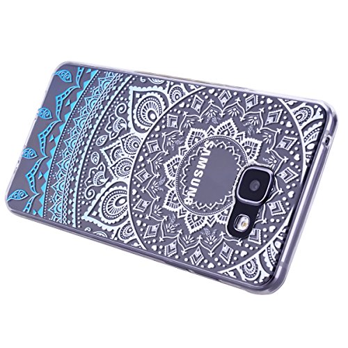 Funda para Samsung Galaxy A5 2016 SMART LEGEND Ultra Slim Carcasa de Silicona TPU Suave con Mandala Colorido y Gradient Color Dise  o Flexible Resistente Ara  azos Trasera TPU Protector Bumper Protecci  n Case Cover Funda Cascara para Samsung Galaxy A5 2016 - Patr  n de Azul Claro Girasol