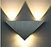 Produktbild Unbekannt HBA Moderne Wandleuchte 3W Aluminiumgehäuse Dreieck Wandleuchte für Schlafzimmer Home Beleuchtung Leuchte Licht Lampe Wandleuchte, Warm-Weiss LED