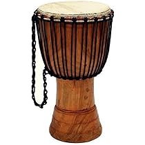 Djembe Africano 40 Cm - In Legno Mogano, Pelle Capra, Commercio Equo, Per Musica E Bambini - Foto 12