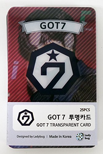 JYP Entertainment Got7 - Tarjetas fotográficas transparentes (25 unidades)