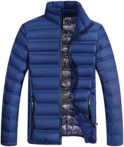 Men's Winter Hooded Down Puffer Jacket Coat Packable Ultra Light Weight , wl1611 blue , m