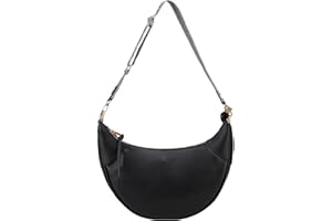 VX VONXURY Borsa a tracolla da donna, piccola borsa a tracolla a mezzaluna in pelle PU con chiusura a cerniera, borsa sotto le ascelle alla moda da donna