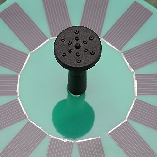 Anself Solarstromlotusblatt Minipumpen Brunnen Schwimm Brushless Dekoration Installationssatz mit monokristalliner Sonnenkollektor für VogelBad Gartenteich Energiesparende Umweltfreundliche Universal - 8