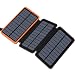 Produktbild Hiluckey Solar-Ladegerät 24000 mAh tragbare Powerbank mit Dual USB 2.1 A Ausgang, Wasserdichte Akku-Packung, Handy-Ladegeräte für iPhone, Samsung, iPad, Huawei und Smartphone