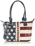 Hochwertige USA Flaggen Tasche von poodlebag im stylischen 'Stars and Spripes' Look