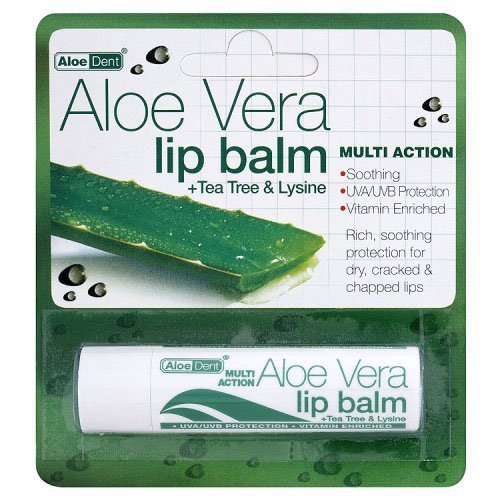 Optima Aloe Vera Sun Protect Lip Balm Tea-Tree 4 g