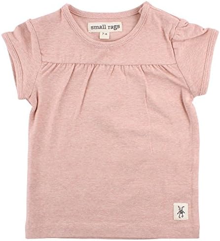 Small Rags Baby Girls' Ella SS Top T-Shirt, Rosa (Old Rose 02-56), 4 Years