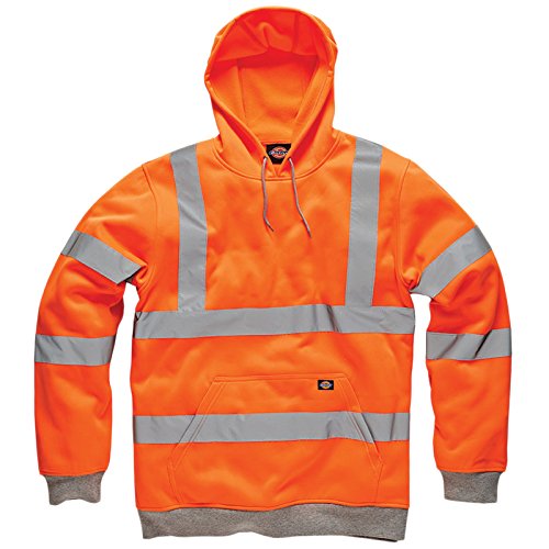 Dickies Hi Vis Hoodie Sweatshirt safety workwear High visibility
