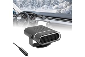 Tccydm Auto Heizung, 150 W, 12v Tragbare Autoheizung, 360° Drehbar Standheizung Auto, Heizlüfter Auto, 2-in-1-Multifunktionauto Heizung, Auftauen und Entnebeln, für Wohnmobil Camper LKW PKW 12 v