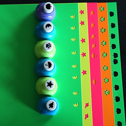 Großpackung 24-tlg. Stanzer Stanzschablone Stanzwerkzeug Papierstanz-Set von Curtzy – Scrapbooking Papier Karten basteln Stempel Kartenherstellung Schneider Formschneiden – Ideal zum Schneiden von Blumen Schneeflocken Sternen Vogel-Muster - 6