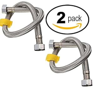 Flexible Chrome Wasserschlauch. Für Bad, Küche Wasseranschlüsse. 50CM