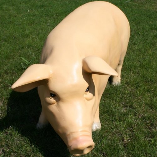 Lebensgroßes Deko-Schwein in XXL - 2