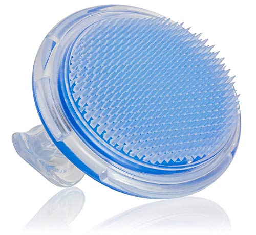 Mytlp - Cepillo exfoliante para cabello encarnado y tratamiento de golpes (azul)