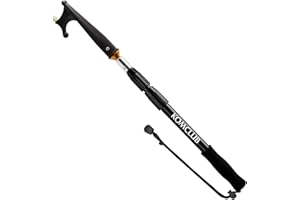 KOMCLUB Telescopic Boat Hooks for Docking Boat Hook Floating Docking Pole Luminous& Heavy-Duty Design Rust-Resistant Fiberglass & Aluminum Push Pole for Docking