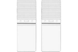 ‎TUCIREAT Tucireat Porta Tarjetas Verticales 50 Piezas Badge Titulares Funda Acreditaciones Nombre Tag Titulares Transparente de Nombre Horizontal de Identificación Funda de Tarjeta de Crédito