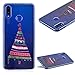 Produktbild CESTOR Kristall Transparent Handyhülle für Huawei P Smart Plus,Niedlich Weihnachten Serie Ultra Dünn Durchsichtig Weich Flexibel TPU Silikon Hülle für Huawei P Smart Plus/Nova 3i,Weihnachtsbaum