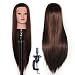 Hairdressing Training Heads 100% Synthetic Hair Mannequin Styling Dolls Head With Clamp Stand ESJ0418P