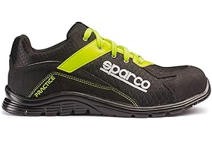 SPARCO - Practice ESD S1PL SR FO - Chaussures de sécurité pour Hommes et Femmes - Chaussures de Travail antidérapantes et résistantes adaptées à Toutes Les Conditions de Travail