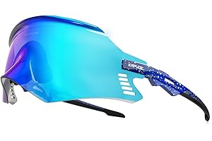 KAPVOE Lunettes de vélo VTT Sports Lunettes de soleil Vélo Moto BMX Hommes Femmes