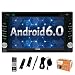 Produktbild Eincar Car Radio DVD Player Android 6.0 Marshmallow Stereo System Universal Double din Capacitive Touch Screen 6.2inch Car DVD Player Support Bluetooth GPS Navigation Steering Wheel 1080P USB SD OBD2 Wifi 4G/3G Cam-in Include External Microphone