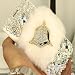 Produktbild EVTECH(TM) Diamant Leder Strass Bling Tasche Flip Case Glitzer Book Wallet Hülle Cover Etui für Samsung Galaxy Note 4 SM-N910S, SM-N910C