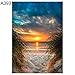 Produktbild mAjglgE 30 x 40 cm Landschaft, rundum Diamantgemälde Kreuzstich Wohnzimmer-Wanddekoration, mehrfarbig, A393