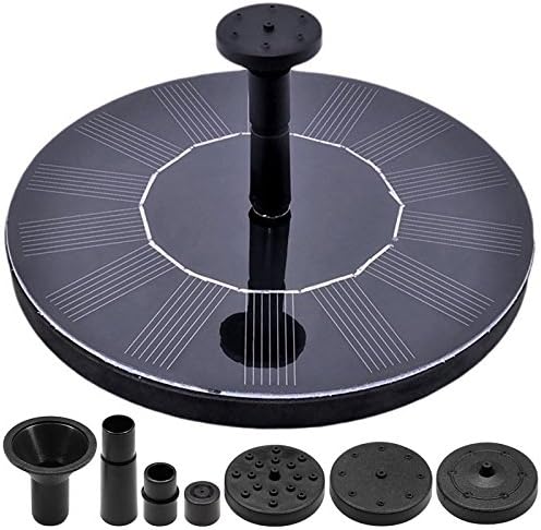 Portable Circular Solar Fountain, Sprinkler - Outdoor Spray Landscape Landscaping, Bathtub, Courtyard, Walkway, Residential Area, Lawn and Swimming Pool - 1.4W Solar Floating Fountain Kit