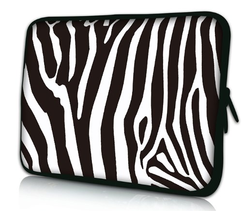 Luxburg® Design Funda Blanda Bolso Sleeve para Ordenador Portátil / MacBook de 15,6 pulgadas, motivo: Cebra