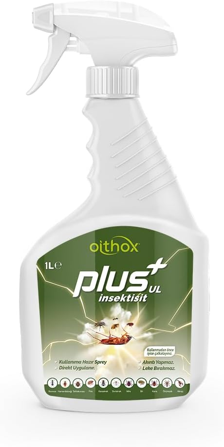 Oithox Plus Ul Böcek Pire Bit Tahta Kurusu Mite Hamam Böceği İlacı 1 L