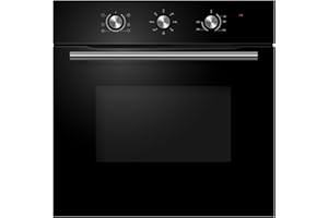 Cookology COF600BK 60cm Black Built-in Single Electric Fan Forced Oven & timer