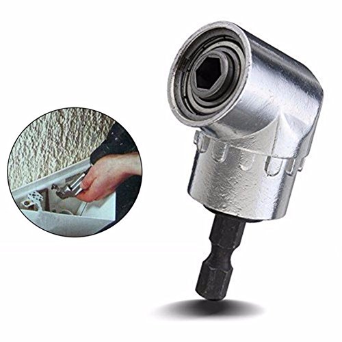 GS 1/4 inch 105 Degree Angle Extension 6mm Hex Drill Bit Screwdriver Socket Wrench Holder Adaptor