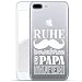 Produktbild Finoo Hardcase Handyhülle für dein Iphone 7 Plus/8 Plus Made In Germany Hülle mit Motiv und Optimalen Schutz Tasche Case Cover Schutzhülle für Dein Iphone 7 Plus/8 Plus-Ruhe bewahren Papa Rufen Weiß